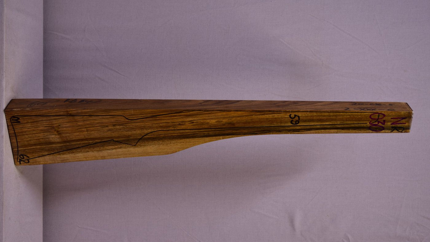 Right side of NR030 stockwood blank