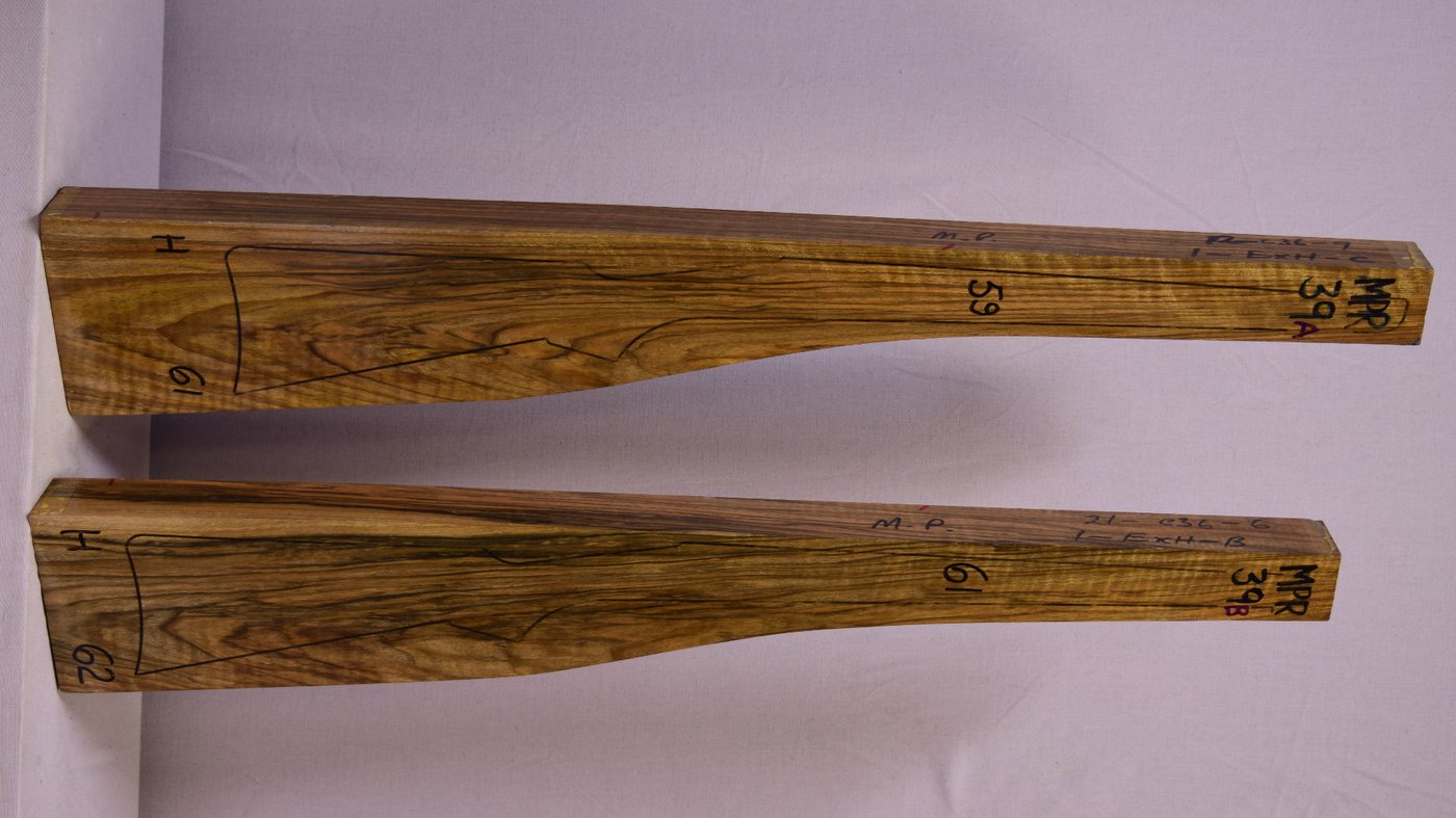 Right side of MPR 39A & 39B stockwood blank