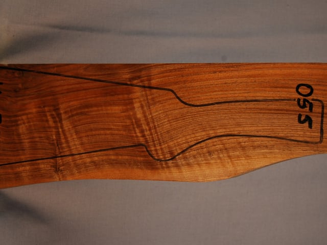 Right side of QS 055 stockwood blank