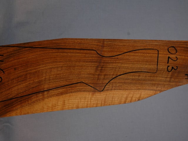 Right side of VS 023 stockwood blank