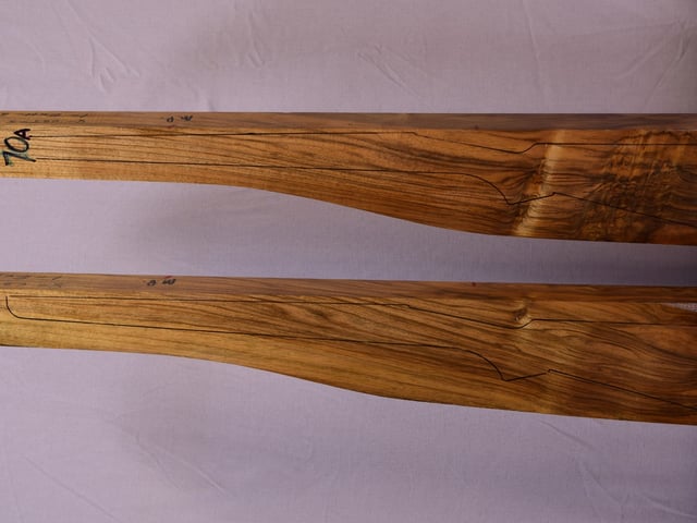 Left side of MPR 70A & 70B stockwood blank