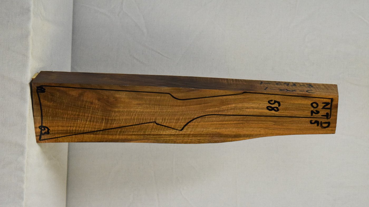 Right side of NTD 025 stockwood blank