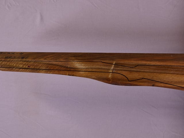 Left side of TR 92 stockwood blank