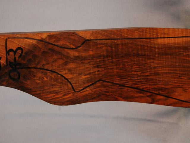 Left side of QS 043 stockwood blank