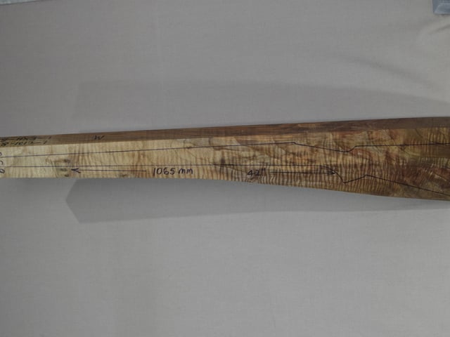 Left side of EXHM 055 stockwood blank