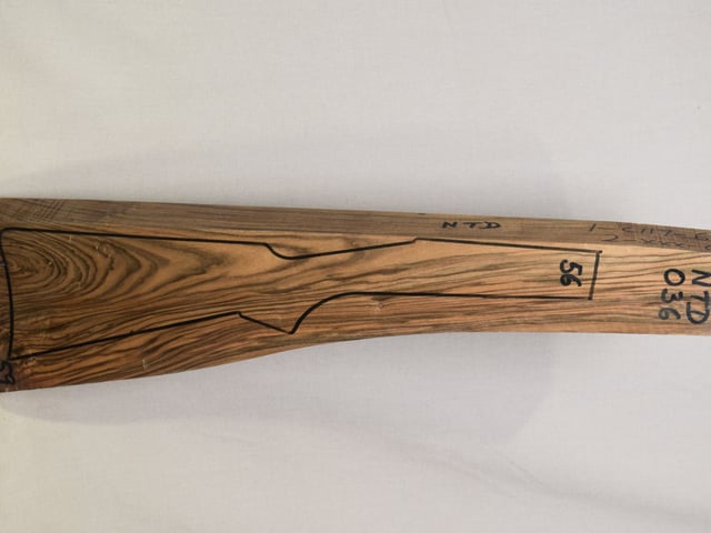 Right side of NTD 036 stockwood blank