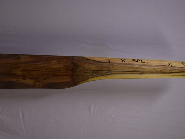Right side of VM 001 Target stockwood blank