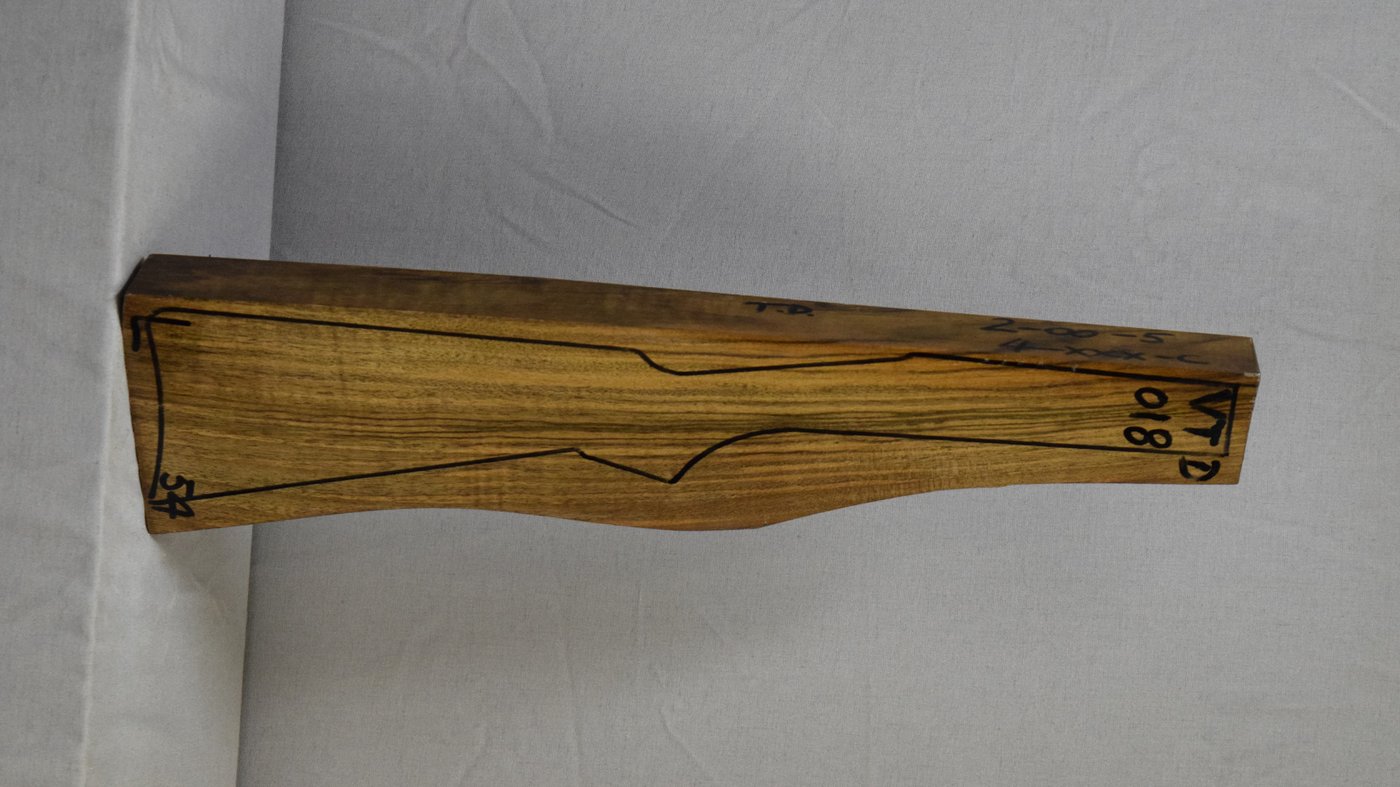 Right side of VTD 018 stockwood blank