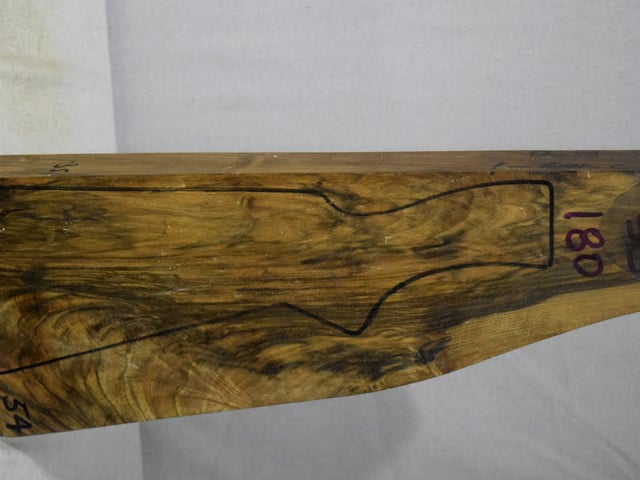 Right side of SS 180 stockwood blank