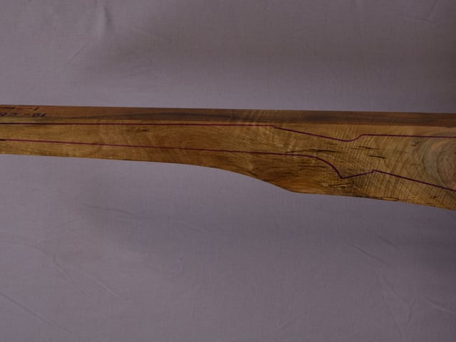 Left side of NR 143 stockwood blank