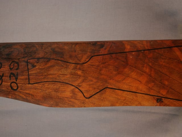 Left side of QS 029 stockwood blank