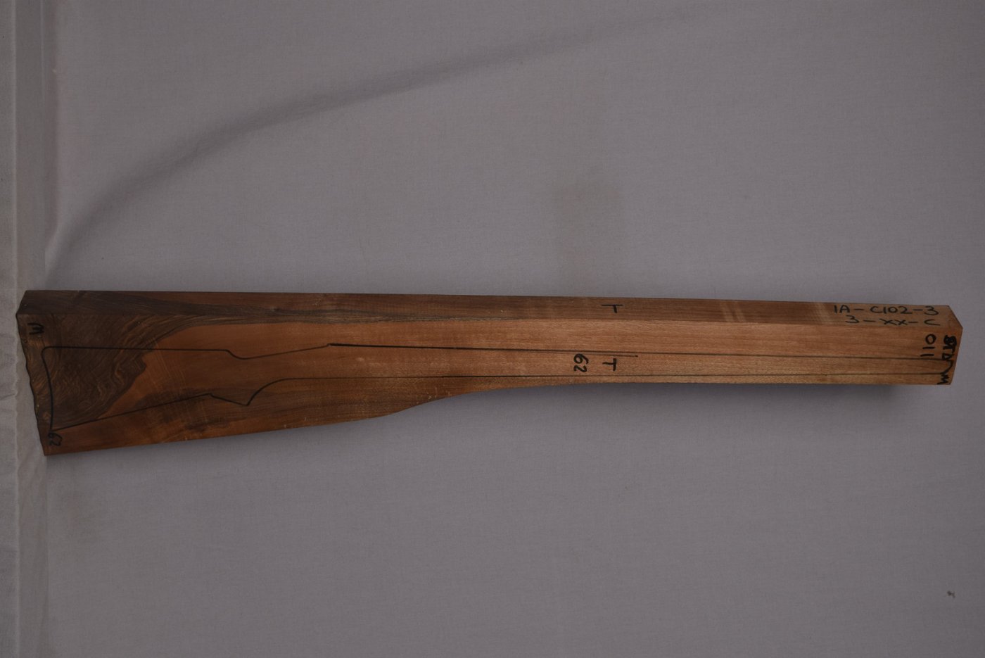Right side of STDM 011 stockwood blank