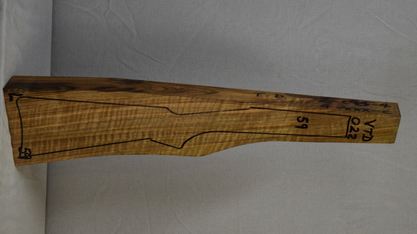 Right side of VTD 022 stockwood blank