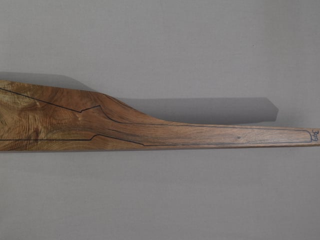 Left side of QR 349 stockwood blank