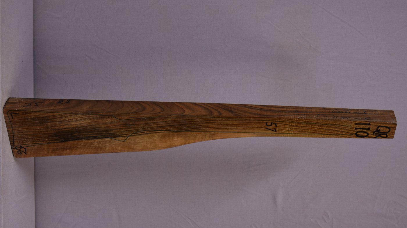 Right side of QR 110 stockwood blank
