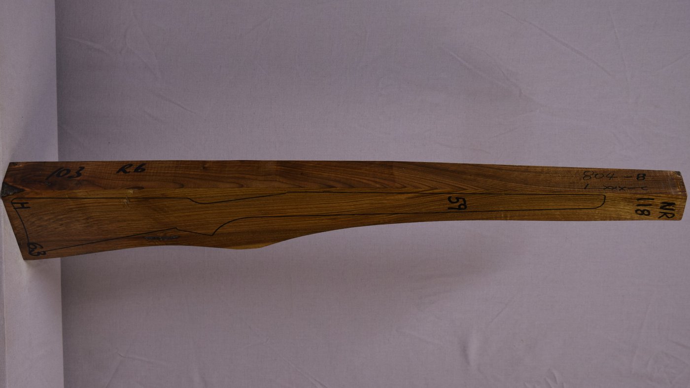 Right side of NR 118 stockwood blank
