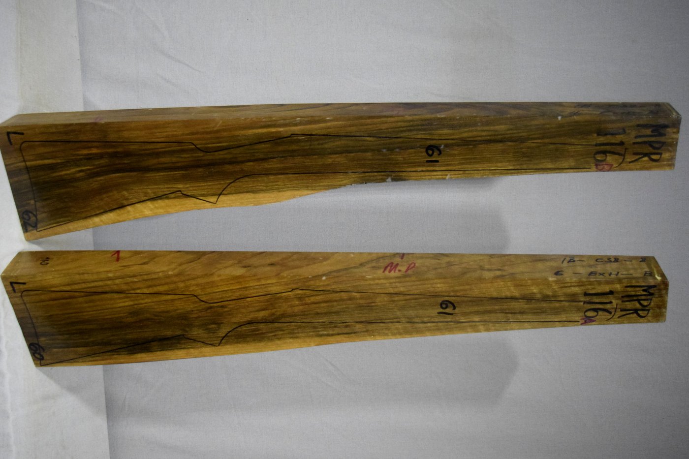 Right side of MPR 116A & 116B stockwood blank