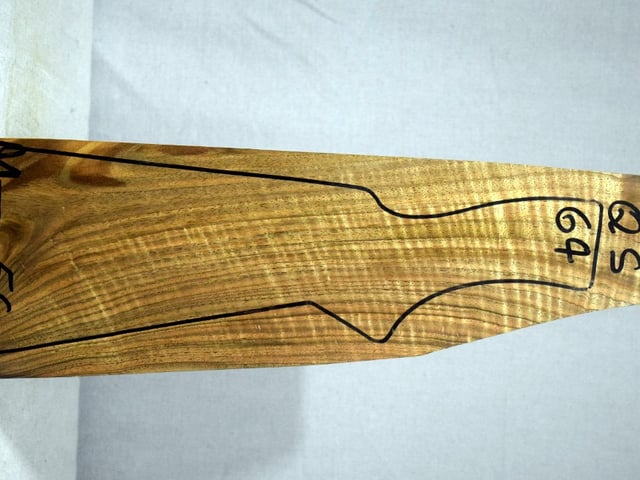 Right side of QS 064 stockwood blank