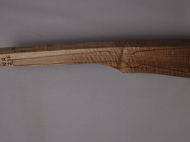 Left side of NR 236 stockwood blank