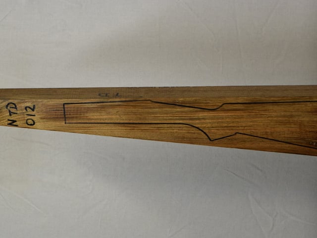 Left side of NTD 012 stockwood blank