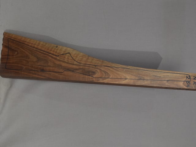 Left side of NR 254 stockwood blank