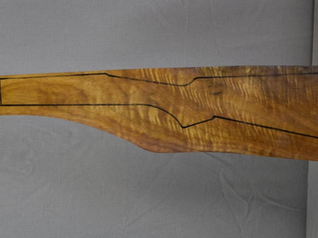 Left side of TTD 024 stockwood blank