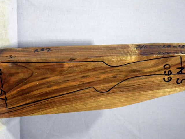 Right side of NS 099 stockwood blank