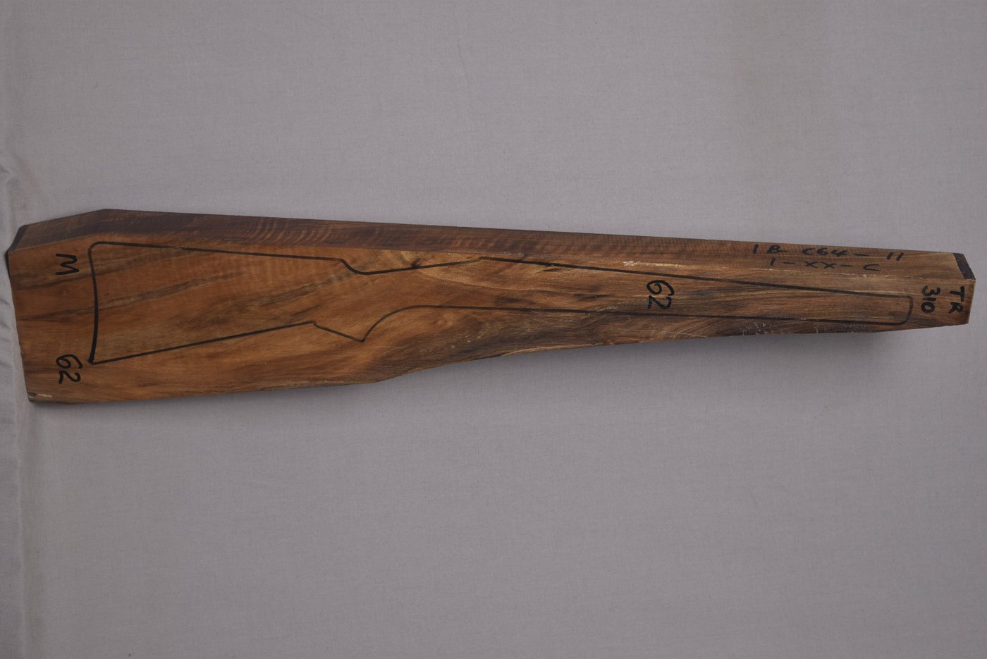 Right side of TR 310 stockwood blank