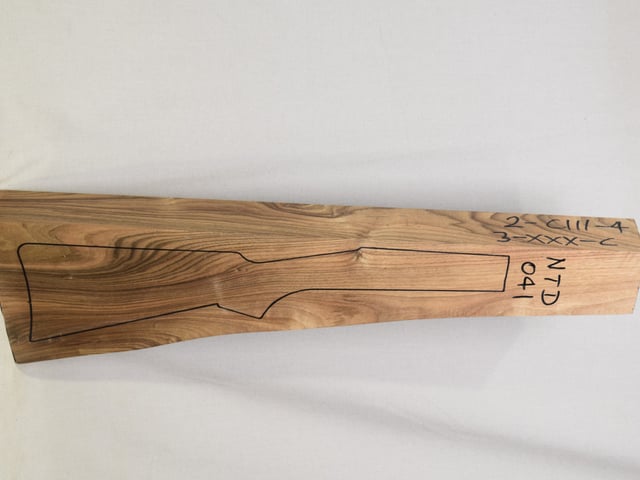 Right side of NTD 041 stockwood blank