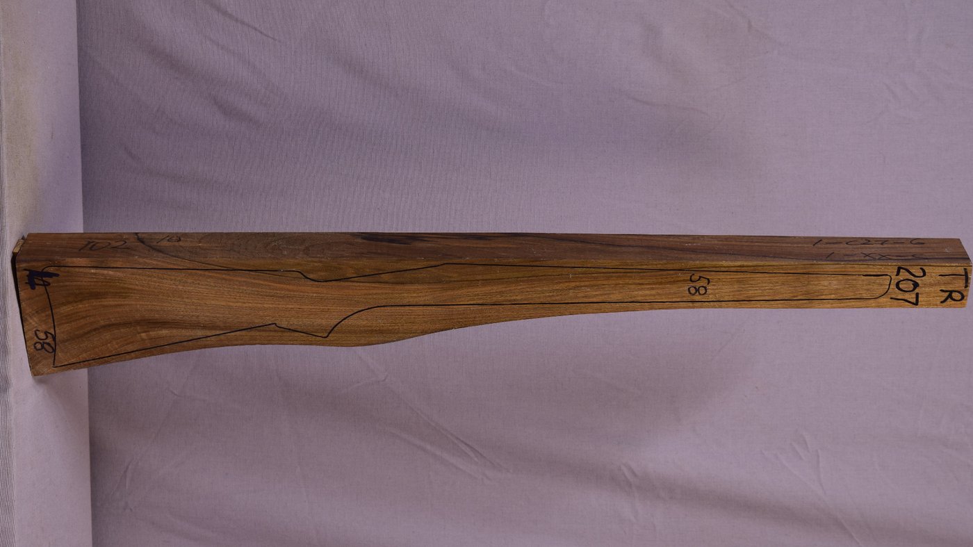 Right side of TR 207 stockwood blank