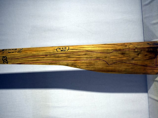 Left side of QR253 stockwood blank