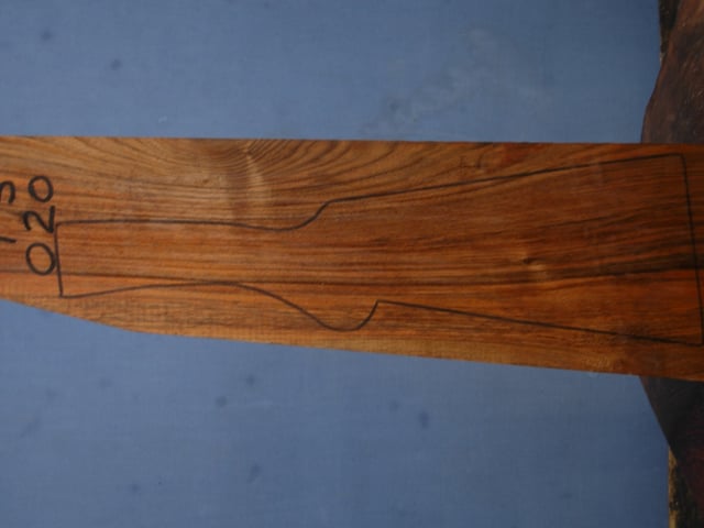Left side of TS 020 stockwood blank