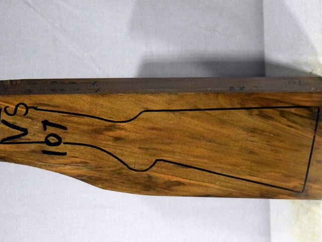 Left side of VS 107 stockwood blank