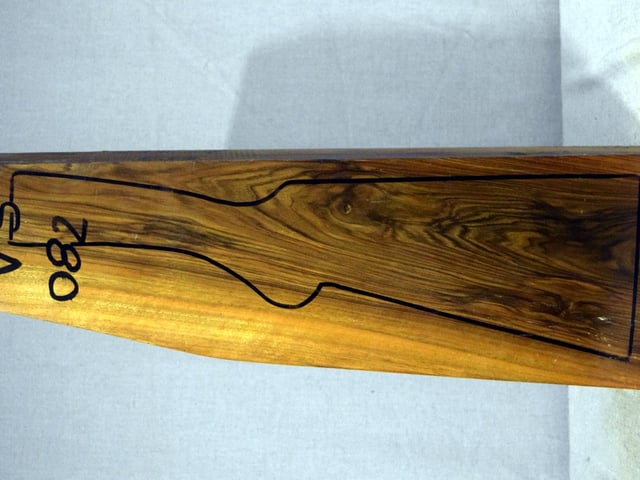Left side of VS 082 stockwood blank