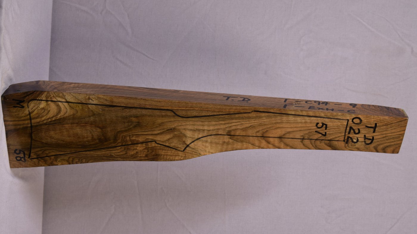 Right side of TD 022 stockwood blank