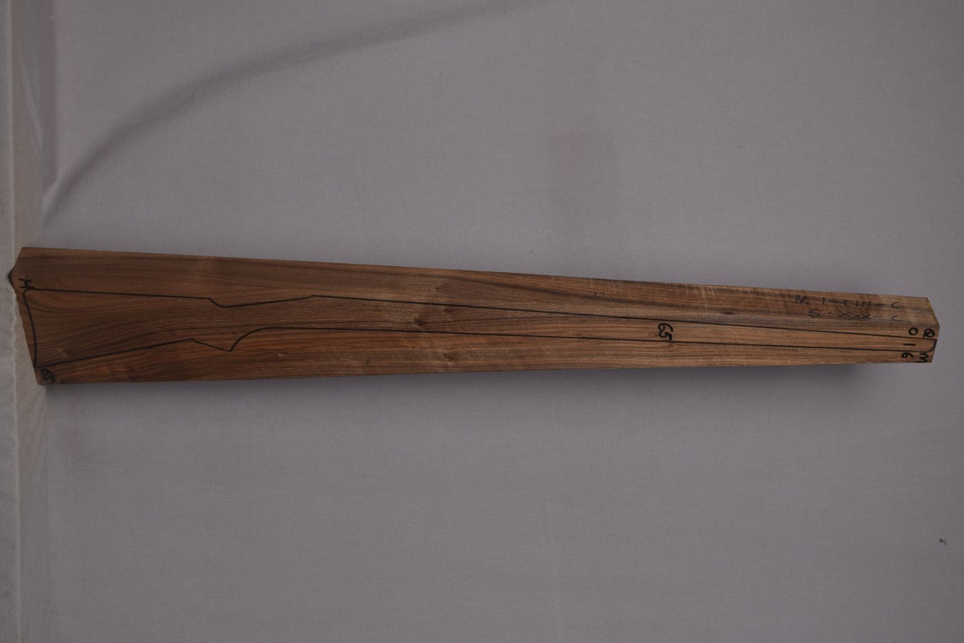 Right side of QM 016 stockwood blank