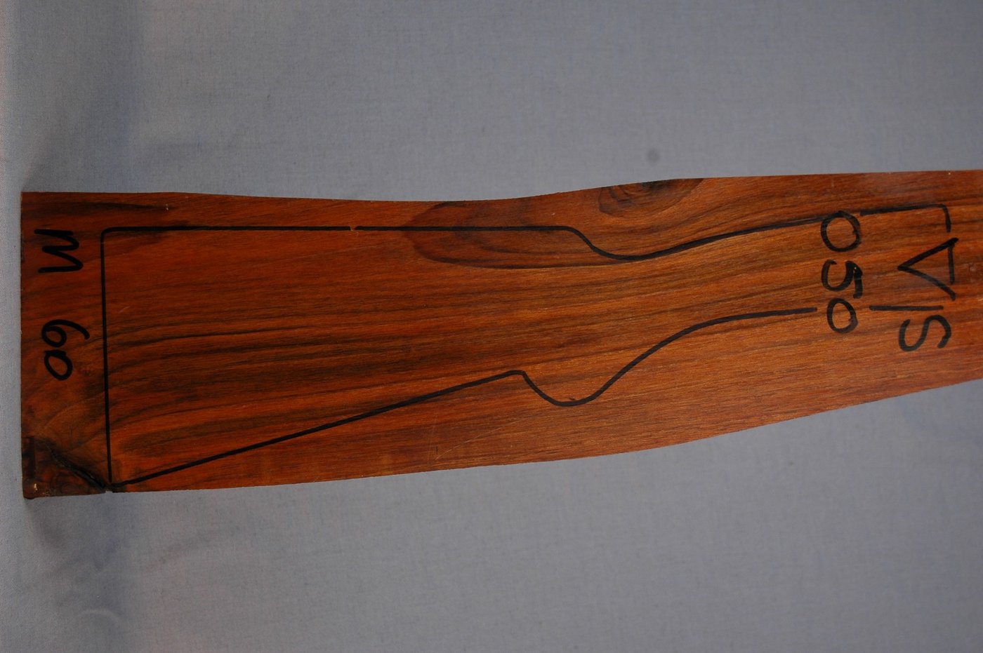Right side of VS 050 stockwood blank