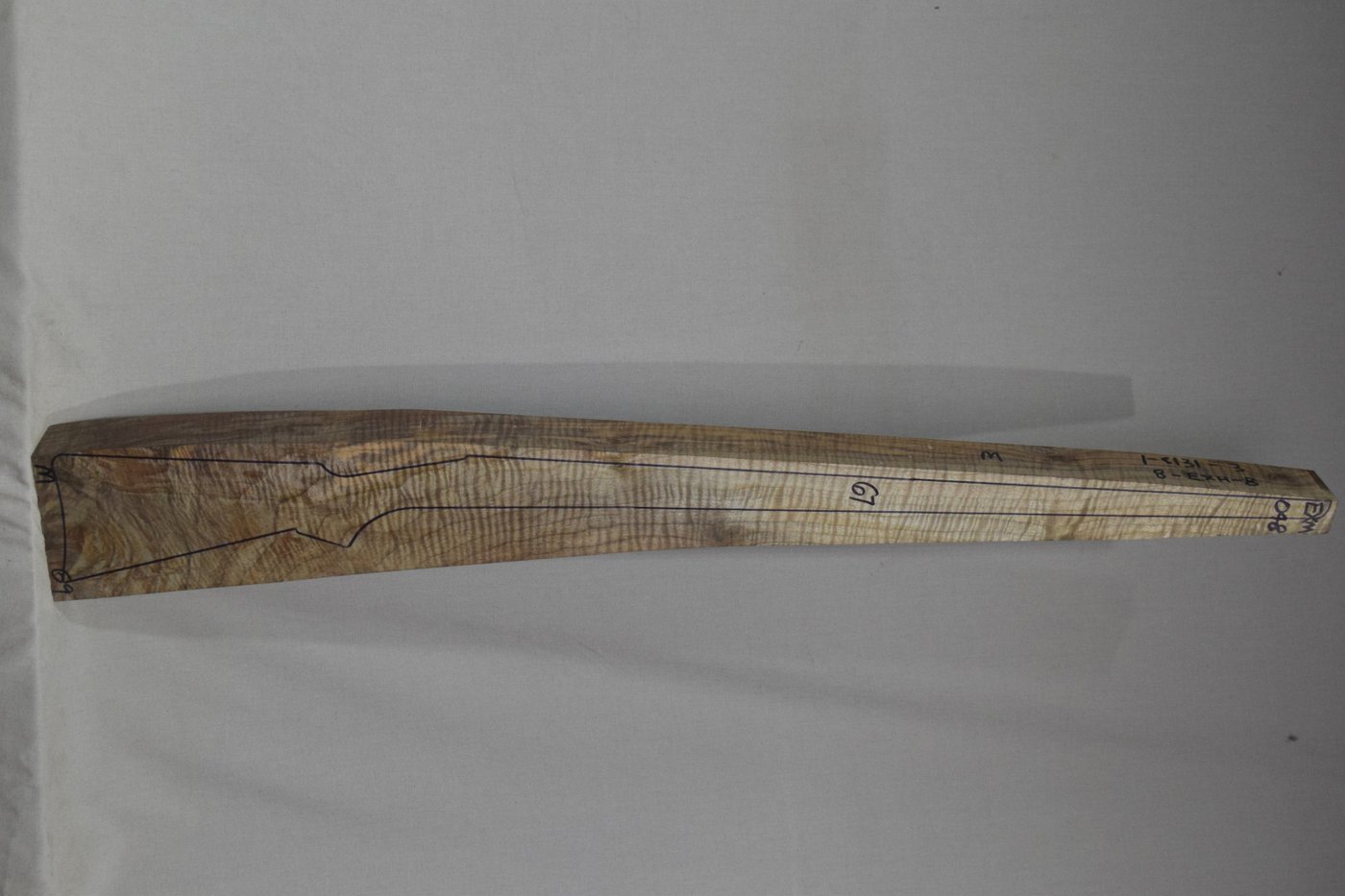 Right side of EXHM 048 stockwood blank