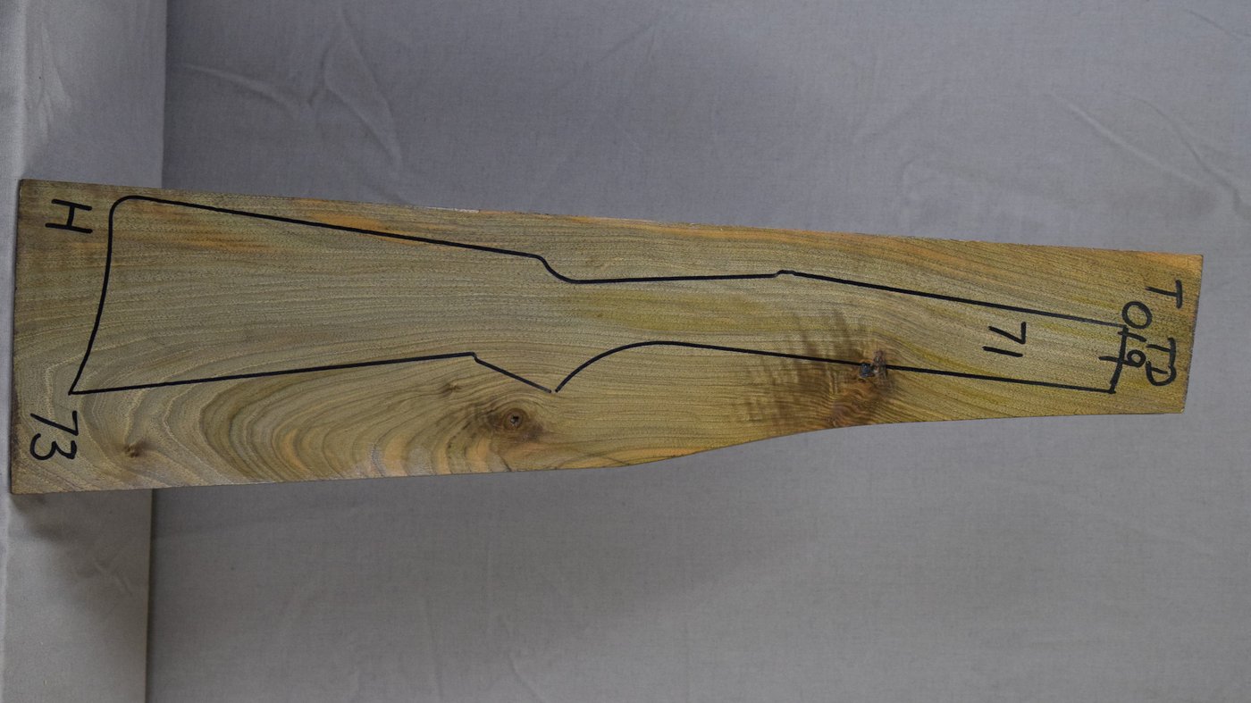 Right side of TTD 019 stockwood blank