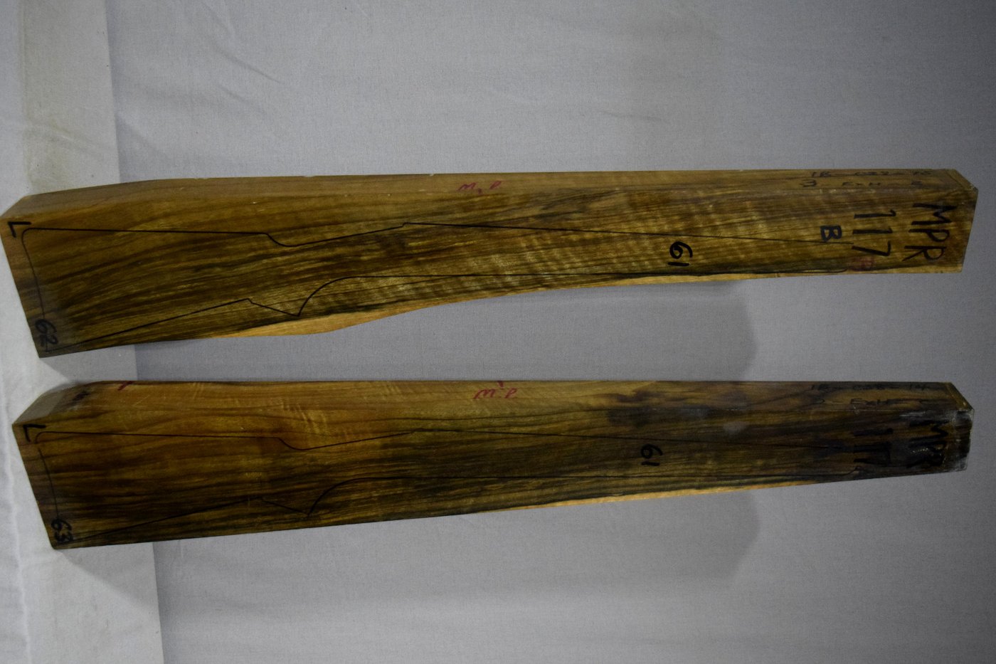 Right side of MPR 117A & 117B stockwood blank