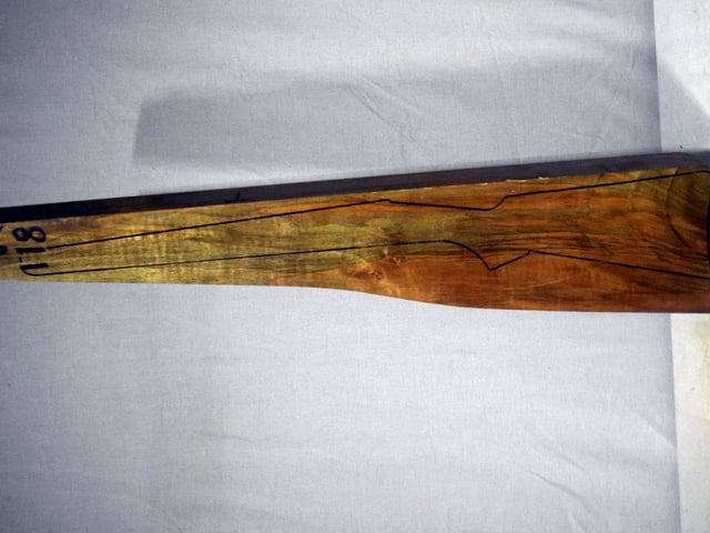 Left side of VR118 stockwood blank