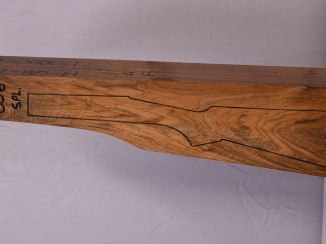 Left side of QTD 006 stockwood blank