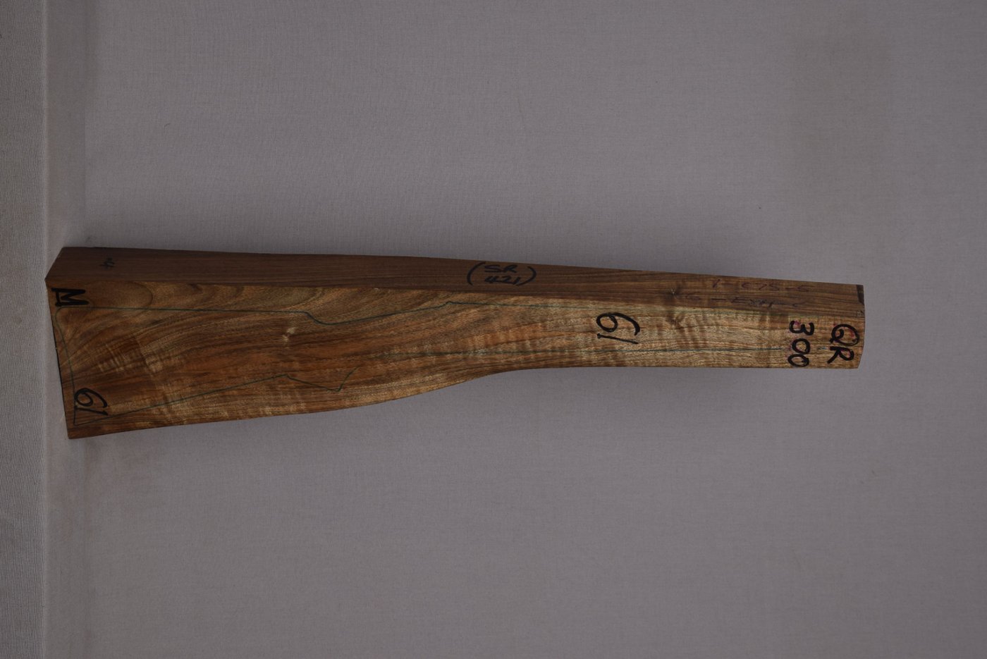 Right side of QR 300 stockwood blank