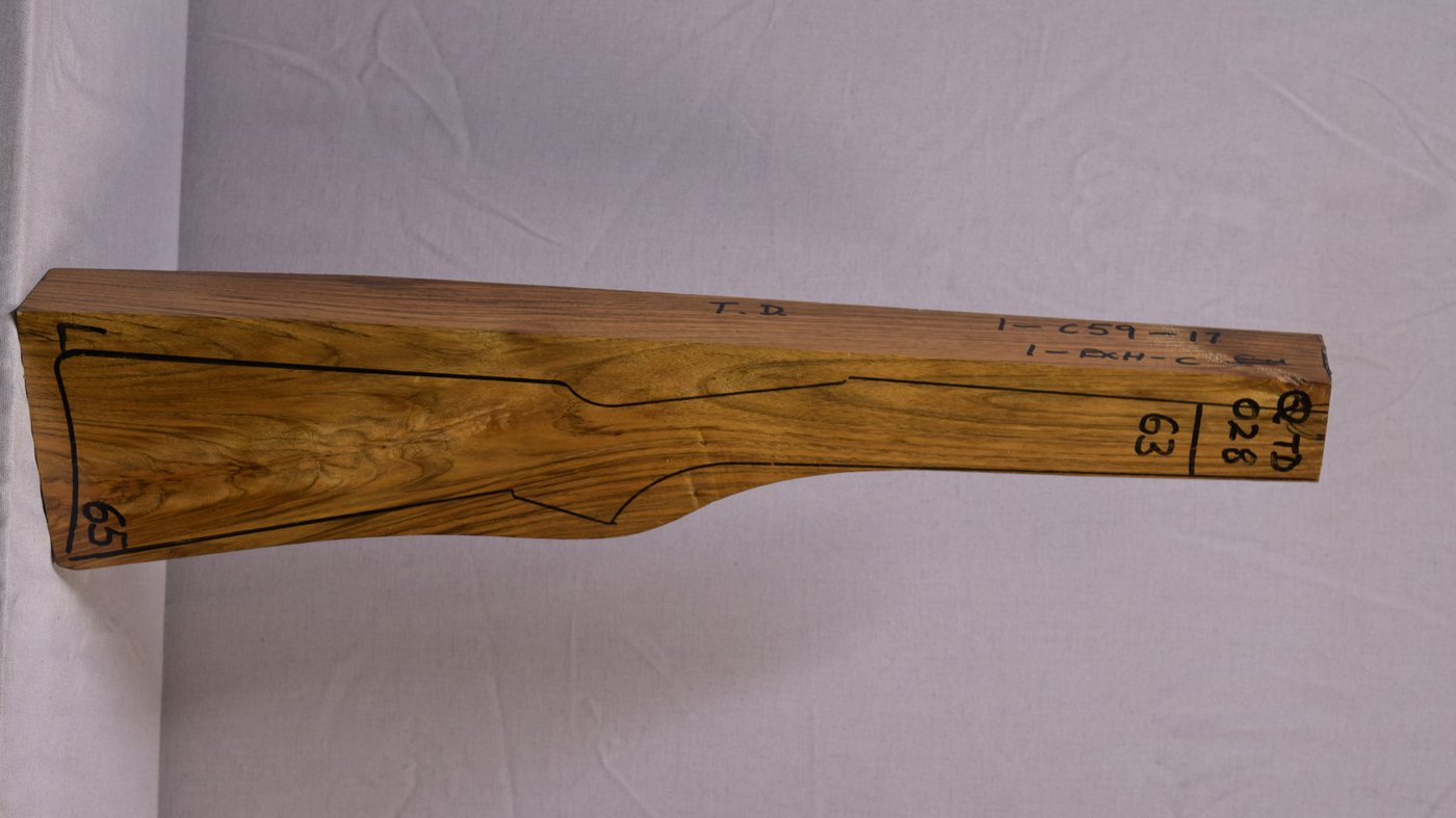 Right side of QTD 028 stockwood blank