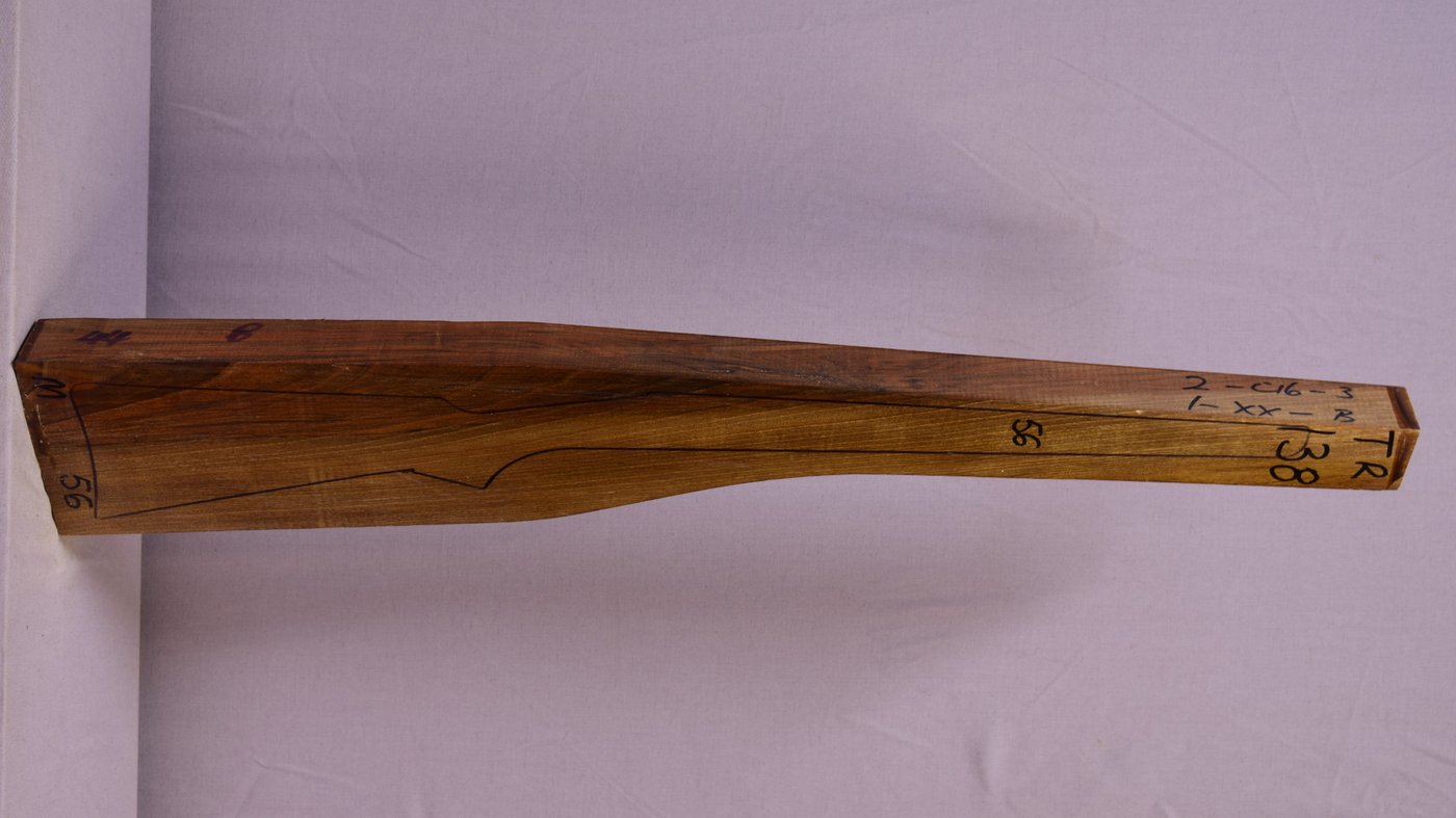 Right side of TR 138 stockwood blank