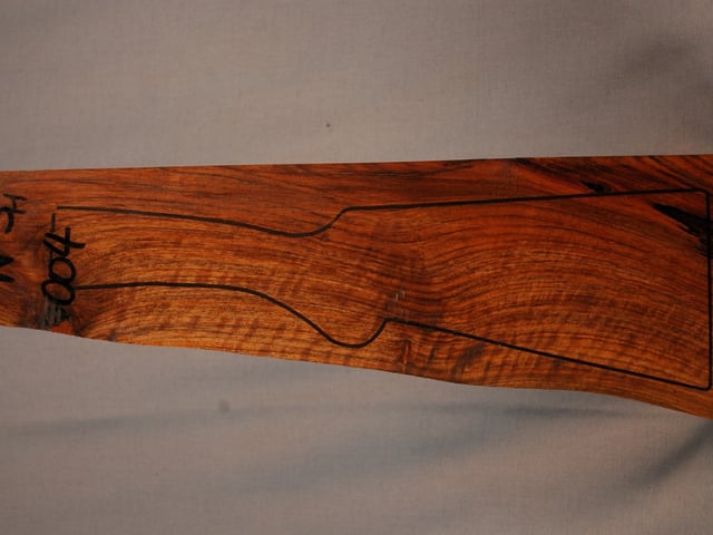 Left side of NS 004 stockwood blank