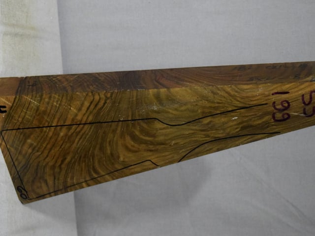 Right side of SS 199 stockwood blank