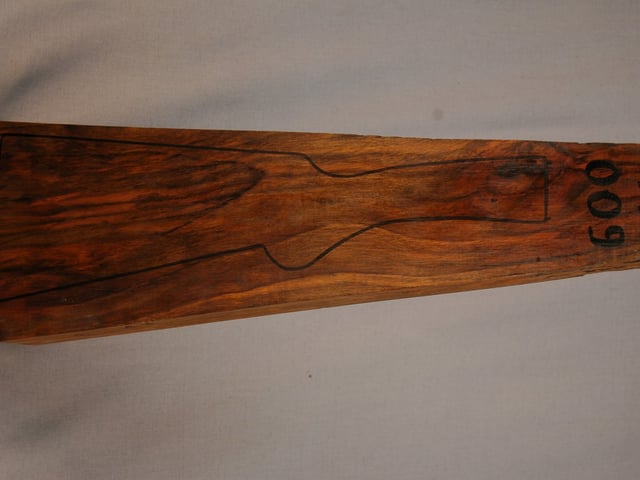 Right side of NS 009 stockwood blank