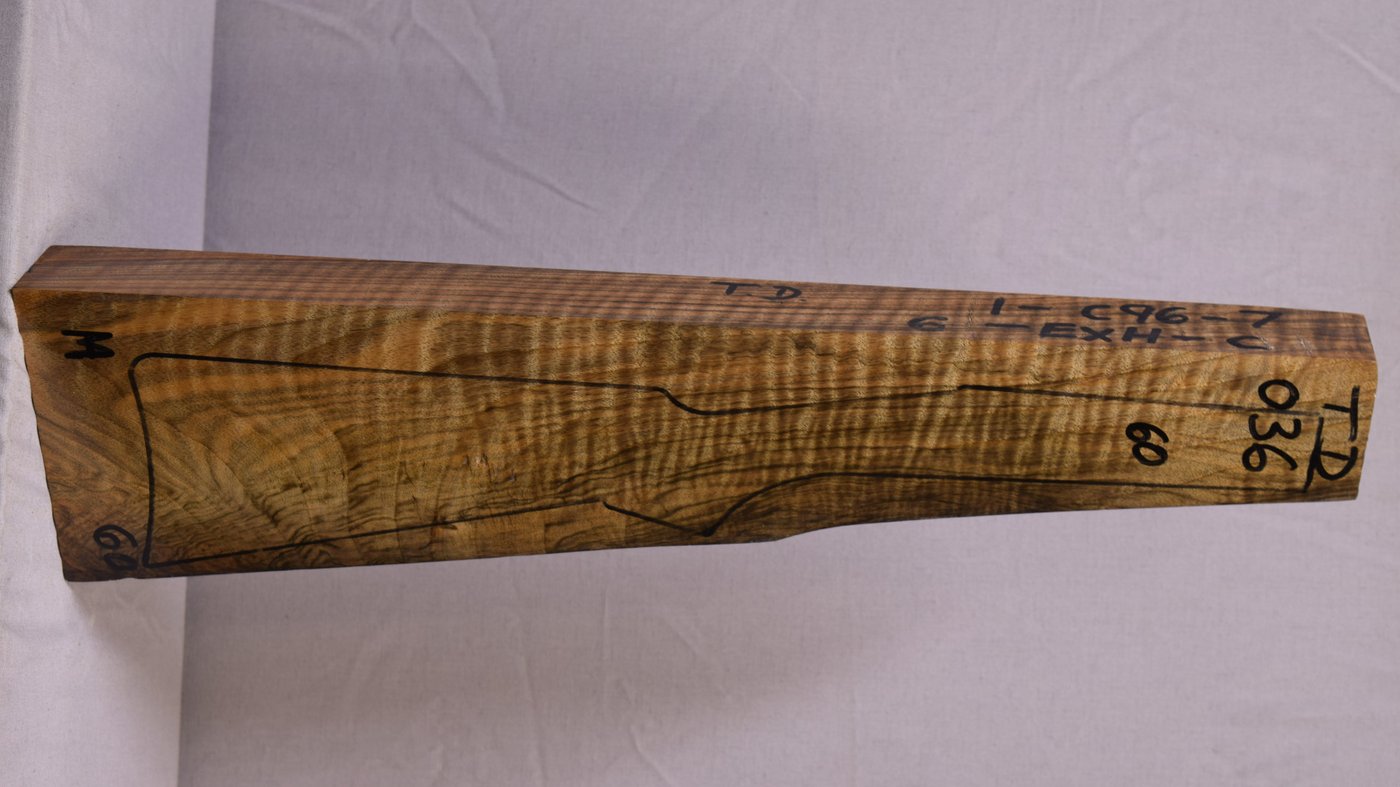 Right side of TD 036 stockwood blank