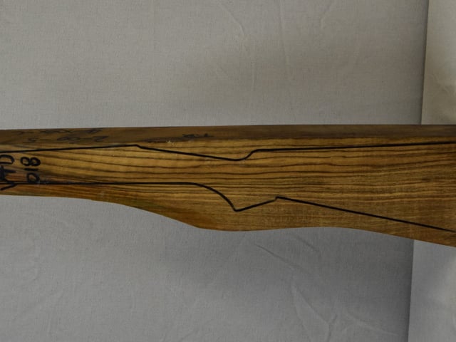Left side of VTD 018 stockwood blank